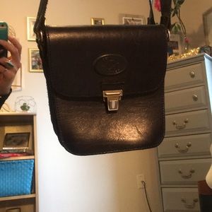 Genuine leather navy bag from Greece
